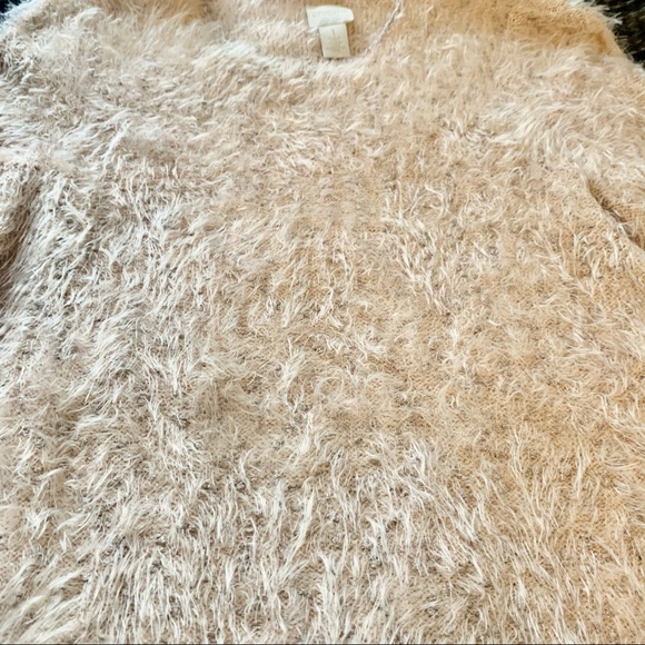 CHICO’s Pinky peach fuzzy sweater - Picture 3 of 7
